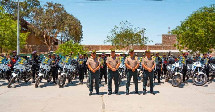 Refuerzan seguridad en Piura con 52 nuevas motos para la policía